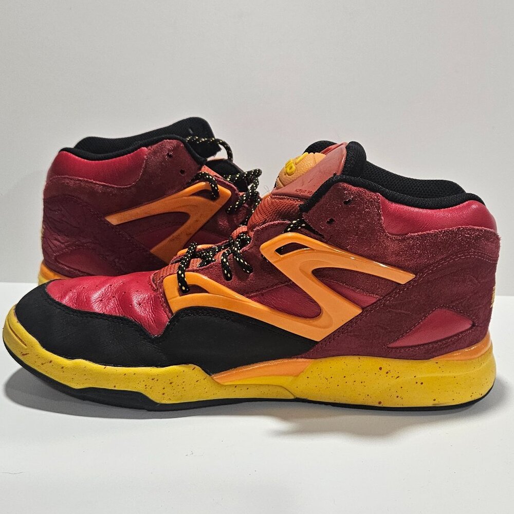 Reebok 2008 Pump Omni Lite Elements Fire Red/Orange/Yellow Men’s 10 Hexalite